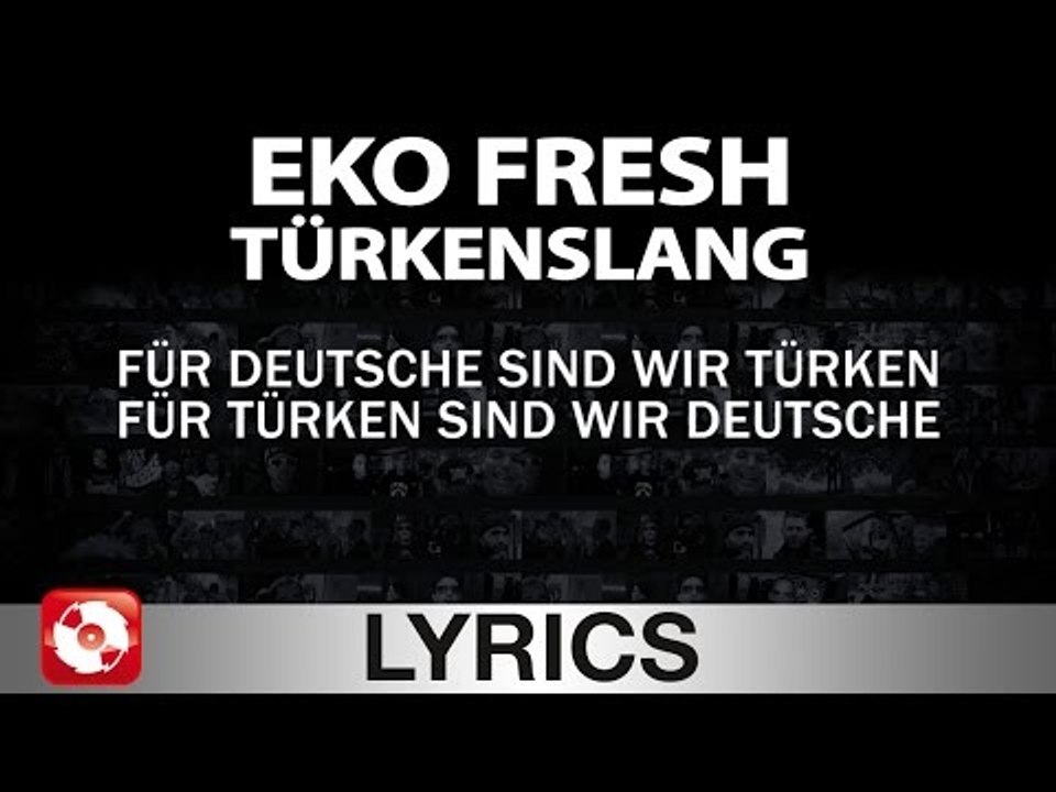 EKO FRESH - TÜRKENSLANG AGGROTV LYRICS KARAOKE (OFFICIAL VERSION)
