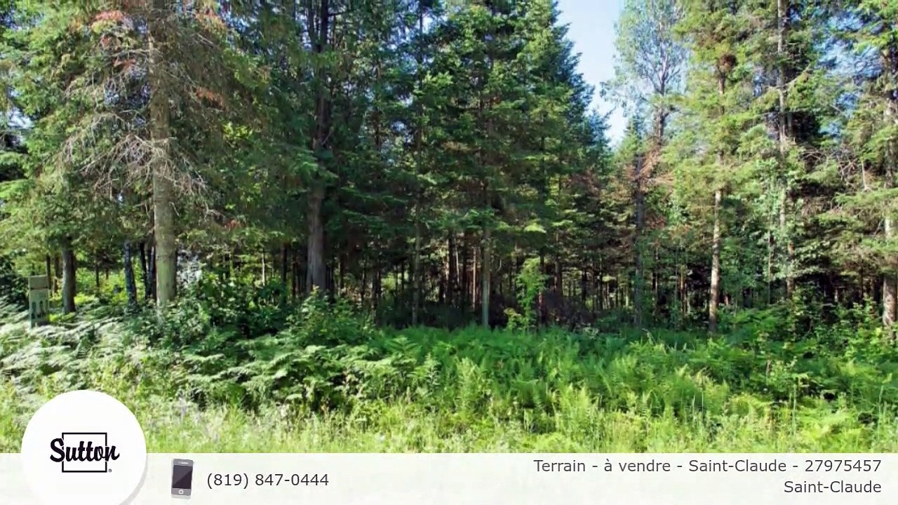 Terrain à vendre SaintClaude 27975457 Vidéo Dailymotion