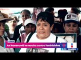 Cientos de mujeres marcharon en silencio contra violencia de género en la CDMX | Yuriria Sierra