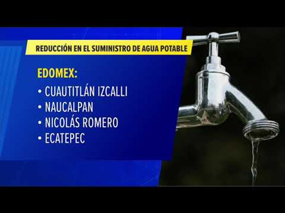 Este jueves comienza la reducción de agua en CDMX y Edomex | Noticias con Paco Zea