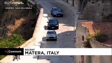Car chases and stunts as new James Bond film is shot in Italy
