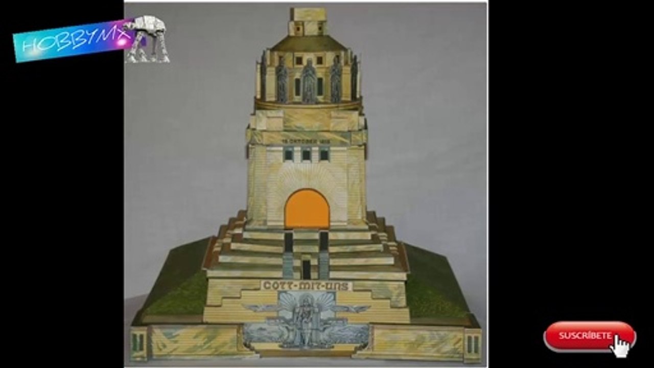 Monumento a la batalla de las Naciones Papercraft Gratis
