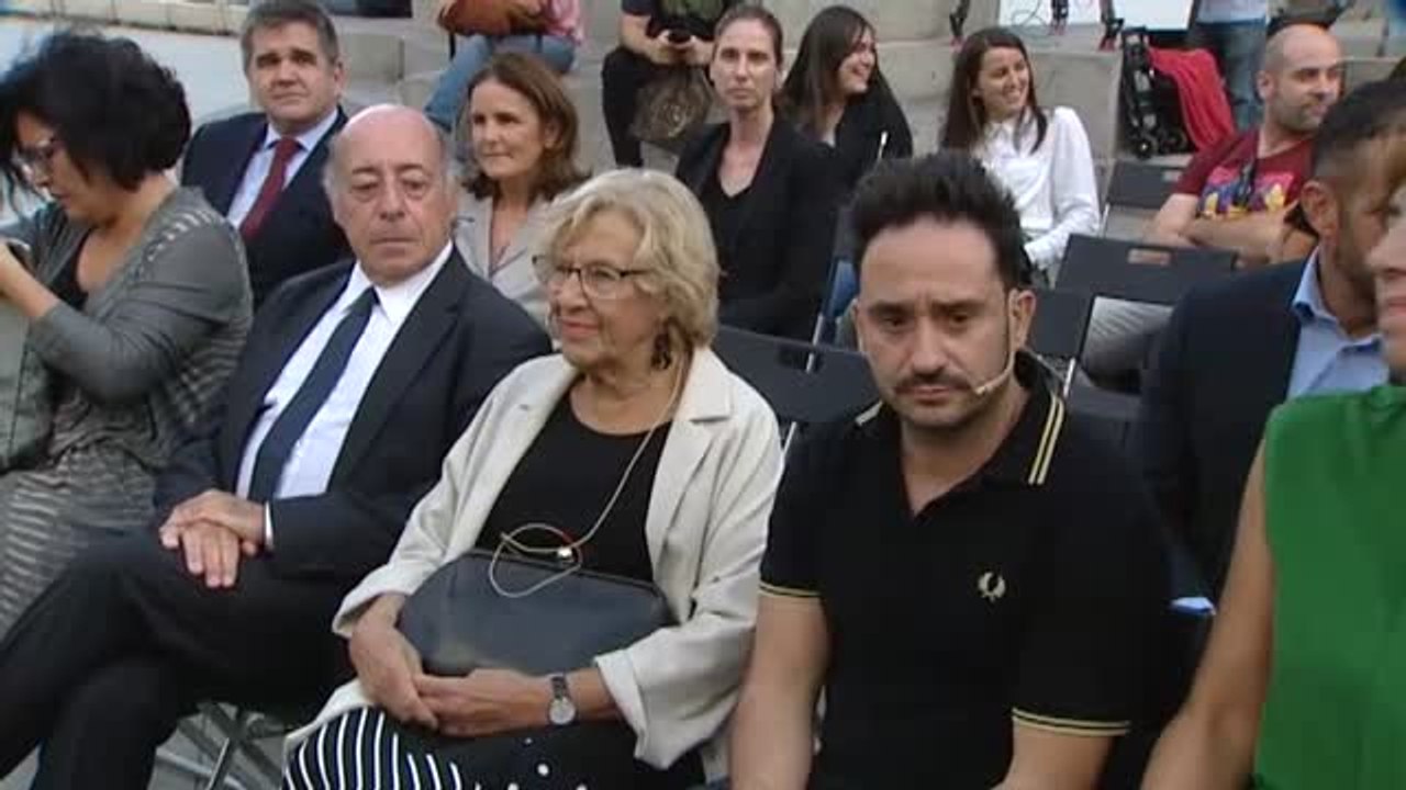 Manuela Carmena y Juan Antonio Bayona presentan la nueva campaña de 'España Global'