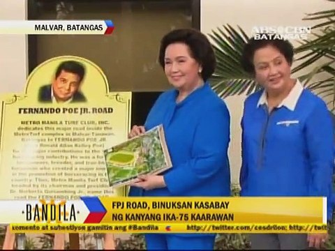 FPJ Road, Binuksan Kasabay ng Kanyang Ika-75 Kaarawan