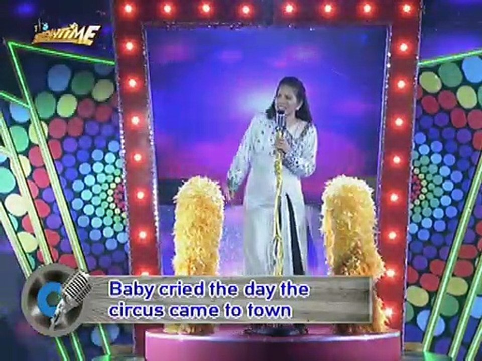 Mercedita Abaño, 60 Years old singing Don't Cry...