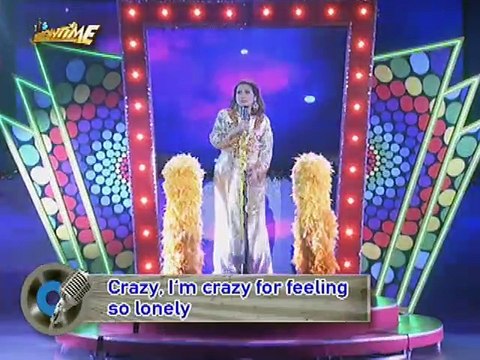 Malou Marcelino singing Crazy and Let's Get This Party Started!