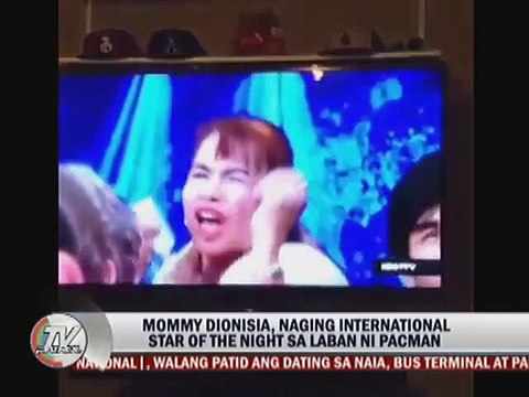 Mommy Dionisia, naging International Star of the Night sa laban ni Pacman