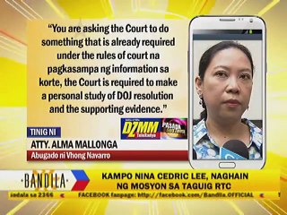 Atty. Calleja: ""Maaga pa para magsaya ang kampo ni Navarro""