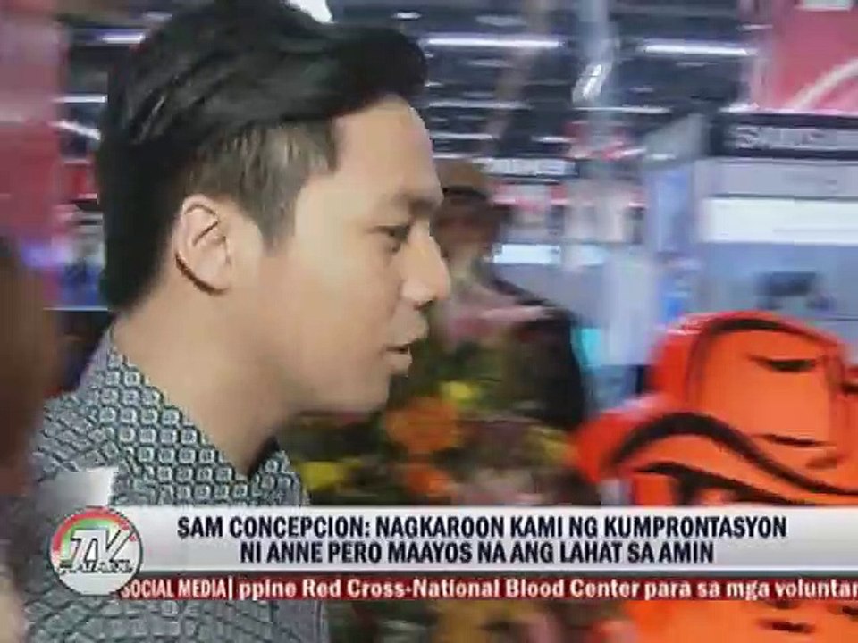 Sam Concepcion: nagkaroon kami ng kumprontasyon ni Anne pero maayos na ang lahat sa amin