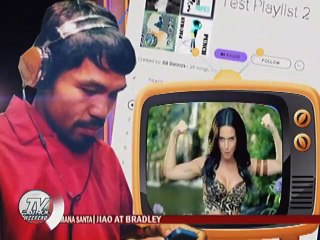 Pakikinig sa Musika, kasama sa training ni Pacman