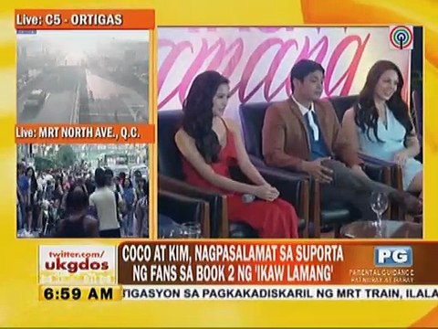 Coco at Kim, nagpasalamat sa suporta ng fans sa Book 2 ng 'Ikaw Lamang'