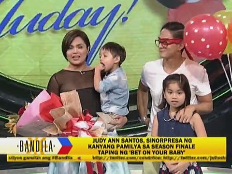 Judy Ann Santos, sinorpresa ng kanyang pamilya sa season finale taping ng Bet on Your Baby