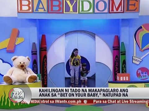 Kahilingan ni Tado na makapaglaro ang anak sa Bet on Your Baby, natupad na