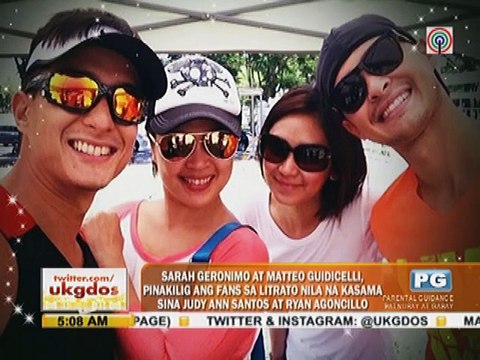 Sarah at Mateo pinakilig ang fans sa picture nila kasama sina Judy Ann at Ryan Agoncillo