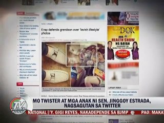 Mo Twister at mga kamag anak ni Sen. Jinggoy Estrada nagsagutan sa Twitter