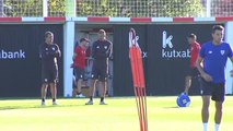 El Athletic entrena para preparar su partido contra el Mallorca