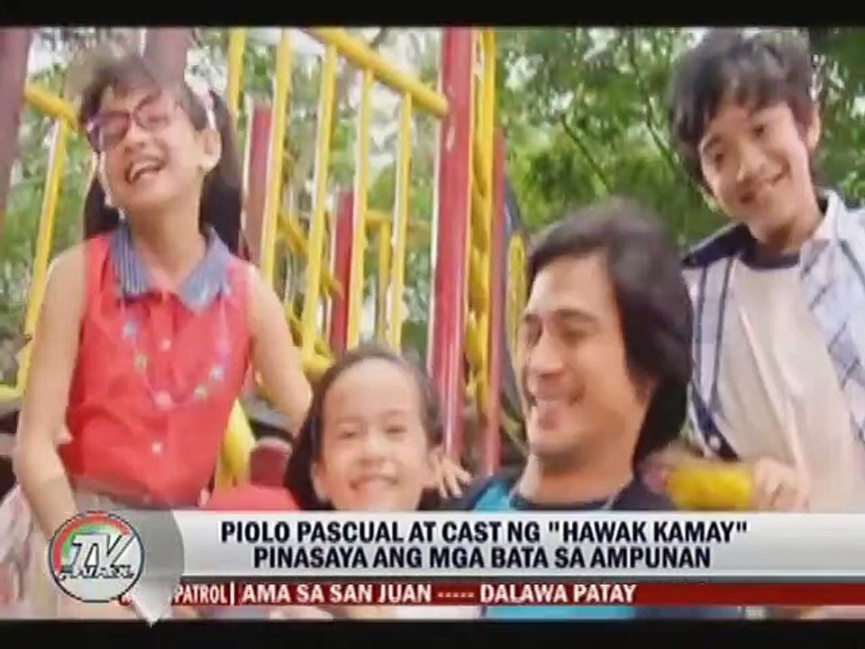 Piolo Pascual at cast ng ""Hawak Kamay"" pinasaya ang mga bata sa ampunan
