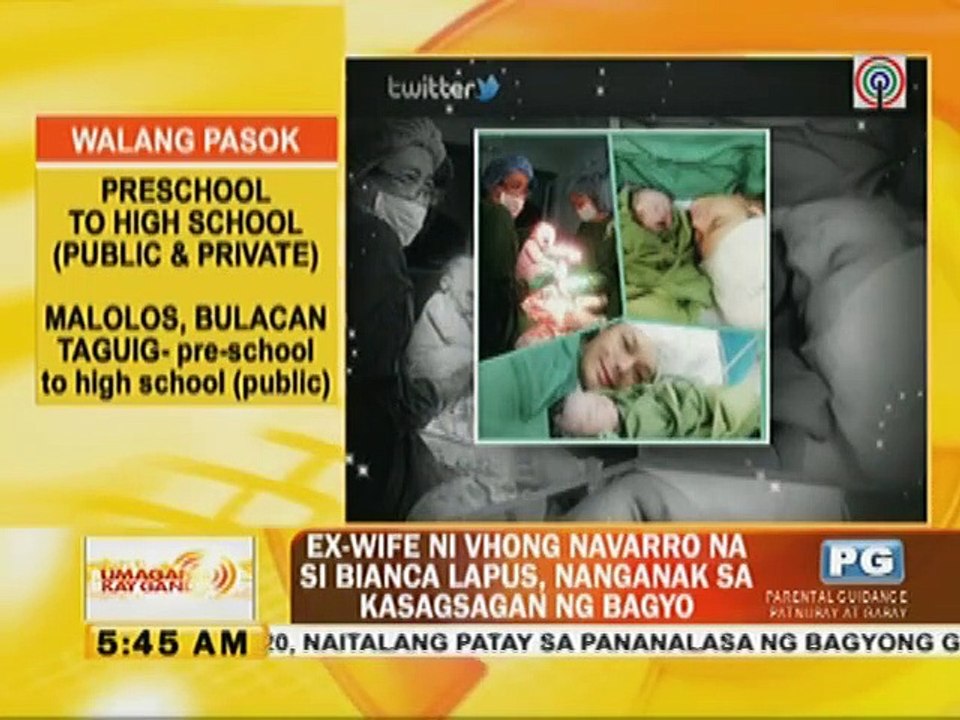 Ex-wife ni Vhong Navarro na si Bianca Lapus, nanganak sa kasagsagan ng bagyo