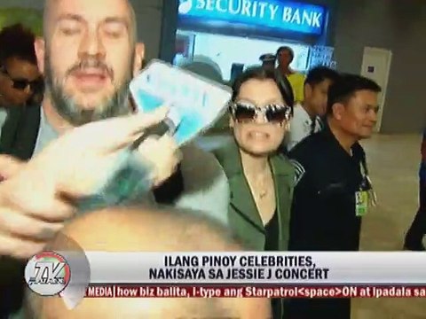 Ilang Pinoy Celebrities nakisaya sa Jessie J Concert