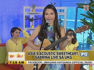 Asia's Acoustic Sweetheart, Sabrina live sa UKG