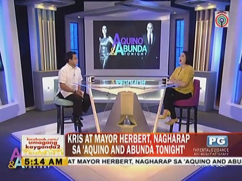 Kris at Mayor Herbert, nagharap sa 'Aquino %26...