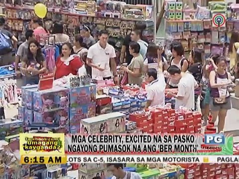 Mga celebrities, excited na sa pasko ngayong pumasok na ang 'Ber month'