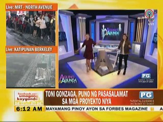 Toni Gonzaga, puno ngpasasalamat sa mga proyekto nya