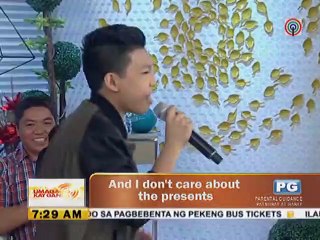 Darren Espanto sings ""All I Want For Christmas is You"" live on UKG