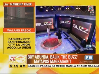 Boy Abunda, balik ""The Buzz"" matapos magkasakit