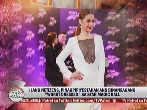 Ilang Netizens, pinagpyestahan ang binansagang Worst Dressed sa Star Magic Ball