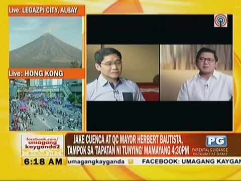 Mayor Herbert Bautista at Jake Cuenca, tampok sa Tapatan Ni Tunying mamayang 4:30 PM