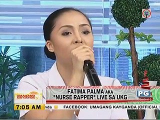 ""Nurse Rapper"" Fatima Palma, performs live on UKG