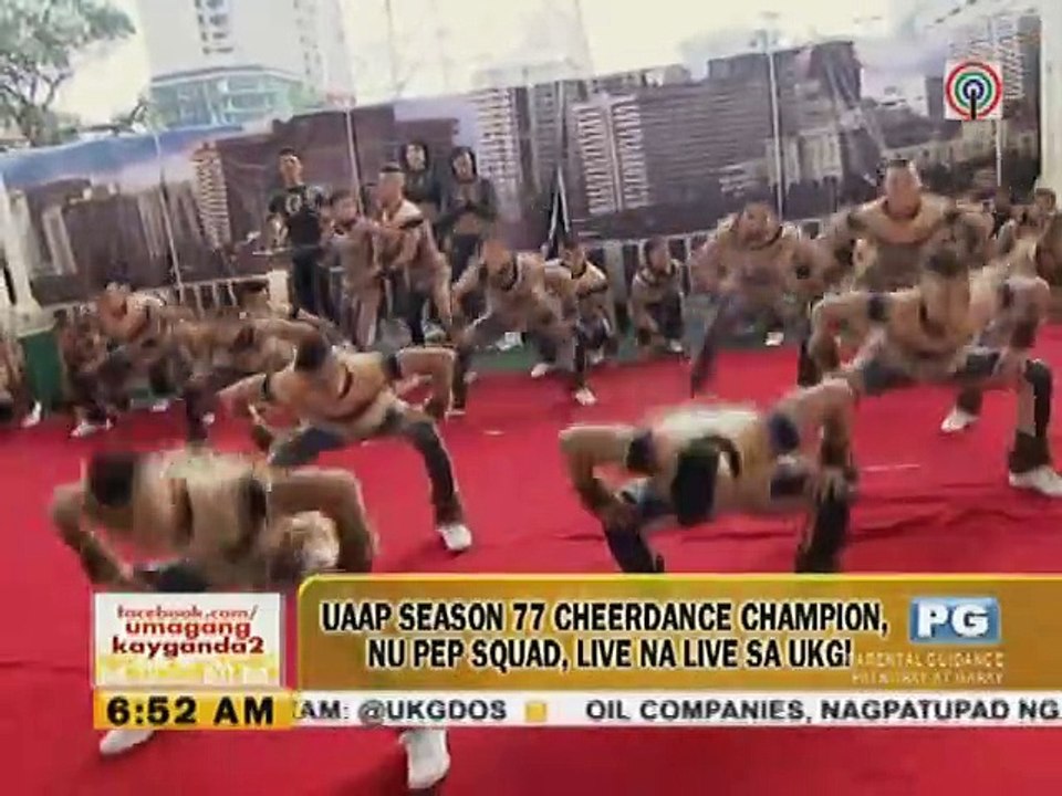 NU Pep Squad performs live on UKG