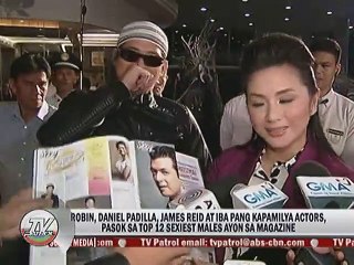 Robin, Daniel Padilla, James Reid at iba pang Kapamilya Actors pasok sa Top 12 Sexiest Males ayon sa magazine