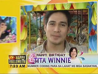 Papa P greets Tita Winnie a Happy Birthday!