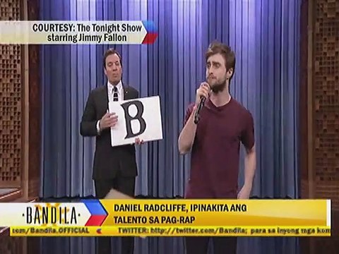 Daniel Radcliffe, ipinakita ang talento sa pag-rap