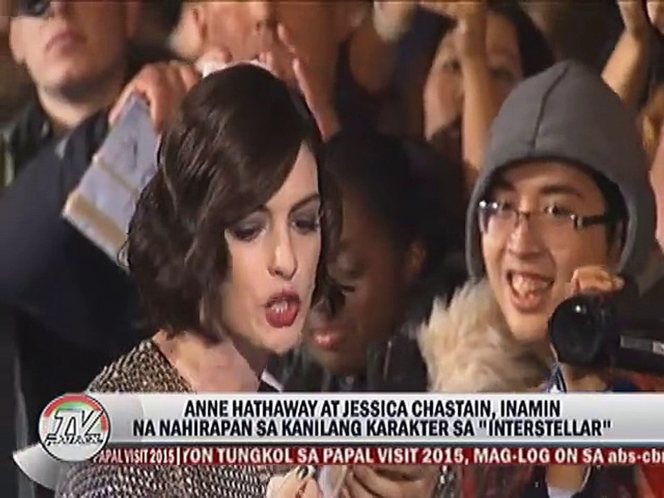 Anne Hathaway at Jessica Chastain, inamin na nahirapan sa kanilang karakter sa ""Interstellar""