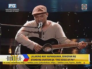 Lalaking may kapansanan, binigyan ng Standing Ovation sa ""The Voice of PH""