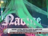 Nadine Lustre, special guest si James Reid sa kanyang birthday party