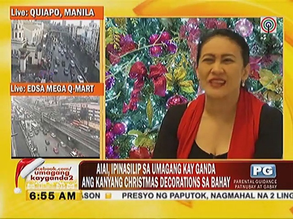 Aiai, ipinasilip sa Umagang Kay Ganda ang kanyang Christmas Decorations sa bahay