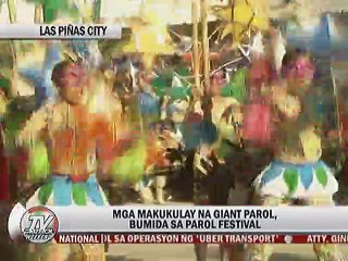 Mga makukulay na Giant Parol, bumida sa Parol Festival