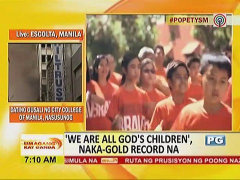 Jamie Rivera, nagpasalamat sa suporta sa kantang 'We Are All God's Children'