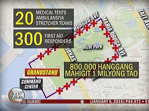 15,000 katao, magsilbing Human Shield ni Pope Francis sa Luneta