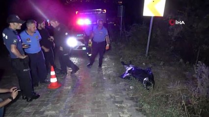 Bursa'da uçurumdan uçan motosiklet sürücüsü hayatını kaybetti