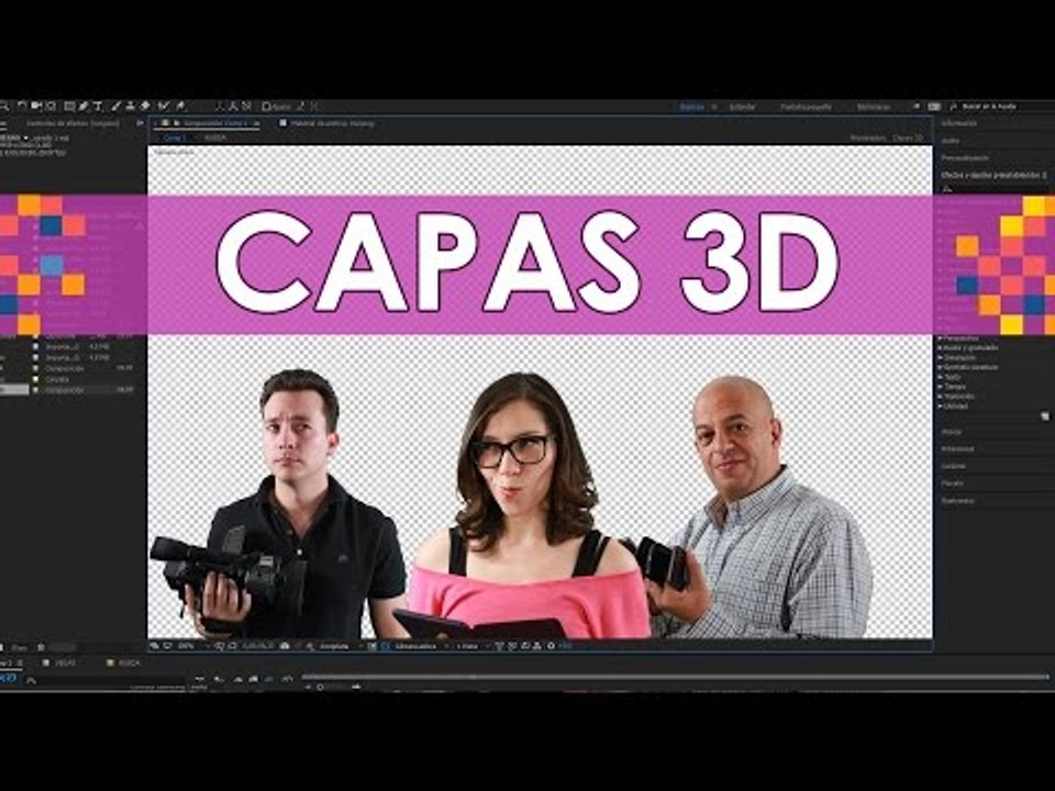 Capas y cámaras 3D - #Pikceles con @_keyframe