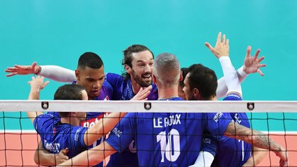 Réaction de Benjamin Toniutti après la première victoire dans l'Euro de volley 2019
