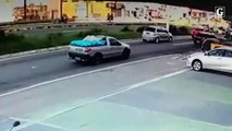 Vídeo mostra motociclista na contramão ao fugir da PRF na BR 262 no Espírito Santo