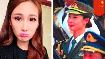 Meet China's "most beautiful" soldier