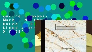 Online Composition: Marble Notebook | College Ruled | 100 Pages | Lined Journal | 7.44