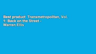 Best product  Transmetropolitan, Vol. 1: Back on the Street - Warren Ellis